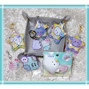 Crux Obakenu Sanrio Hello Kitty Ghost Charm Hair Tie Keychain Tray Accessory Lot
